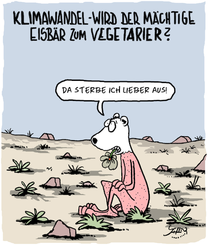 Cartoon: Aussterben (medium) by Karsten Schley tagged klimawandel,tiere,natur,menschen,umwelt,erde,katastrophen,tod,temperaturen,gesellschaft,klimawandel,tiere,natur,menschen,umwelt,erde,katastrophen,tod,temperaturen,gesellschaft