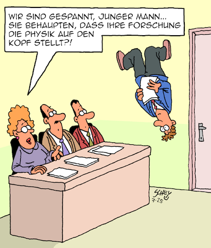 Cartoon: Bahnbrechende Forschung (medium) by Karsten Schley tagged forschung,wissenschaft,physik,wissen,erkenntnisse,universitäten,naturwissenschaft,prüfungen,doktorarbeiten,gesellschaft,forschung,wissenschaft,physik,wissen,erkenntnisse,universitäten,naturwissenschaft,prüfungen,doktorarbeiten,gesellschaft