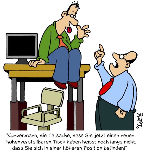 Cartoon: Beförderung (medium) by Karsten Schley tagged arbeit,jobs,arbeitgeber,arbeitnehmer,karriere,wirtschaft,business,beförderung,gesellschaft,arbeit,arbeitgeber,arbeitnehmer,karriere,wirtschaft,gesellschaft,beförderung,jobs