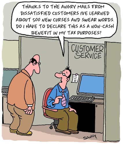Cartoon: Benefit (medium) by Karsten Schley tagged taxes,benefits,office,customer,service,accountants,business,economy,professions,jobs,work,taxes,benefits,office,customer,service,accountants,business,economy,professions,jobs,work