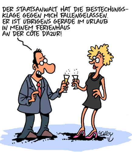 Cartoon: Bestechung (medium) by Karsten Schley tagged bestechung,justiz,wirtschaft,politik,kriminalität,geld,vorteilsnahme,ferien,medien,gesellschaft,bestechung,justiz,wirtschaft,politik,kriminalität,geld,vorteilsnahme,ferien,medien,gesellschaft