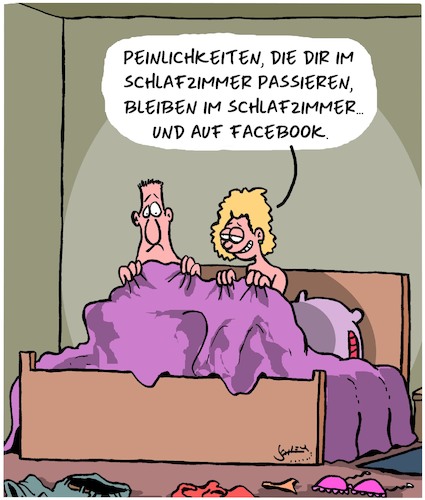 Cartoon: Bettgeschichten... (medium) by Karsten Schley tagged männer,frauen,beziehungen,funktionsstörungen,medizin,gesundheit,facebook,männer,frauen,beziehungen,sex,funktionsstörungen,medizin,gesundheit,facebook