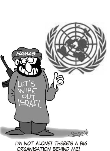 Cartoon: Big organisation (medium) by Karsten Schley tagged israel,hamas,terror,un,usa