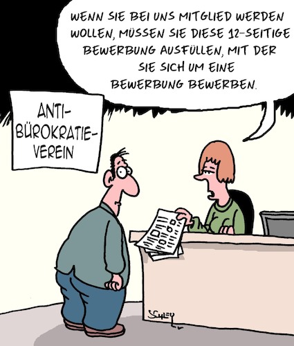 Cartoon: Bürokratie-Abbau (medium) by Karsten Schley tagged bürokratie,formulare,deutschland,gesellschaft,behörden,politik,bürokratie,formulare,deutschland,gesellschaft,behörden,politik
