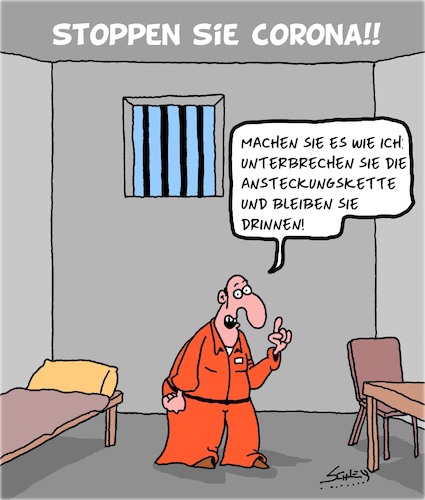 Cartoon: Corona - Vorbeugung hilft! (medium) by Karsten Schley tagged corona,vorbeugung,infektionskette,gesundheit,gesellschaft,justiz,kriminalität,corona,vorbeugung,infektionskette,gesundheit,gesellschaft,justiz,kriminalität