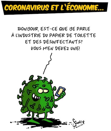 Cartoon: Corona Economie (medium) by Karsten Schley tagged coronavirus,economie,jobs,sante,politique,coronavirus,economie,jobs,sante,politique