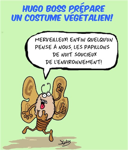 Cartoon: Costume vegetalien (medium) by Karsten Schley tagged mode,vetements,business,economie,environnement,mode,vetements,business,economie,environnement