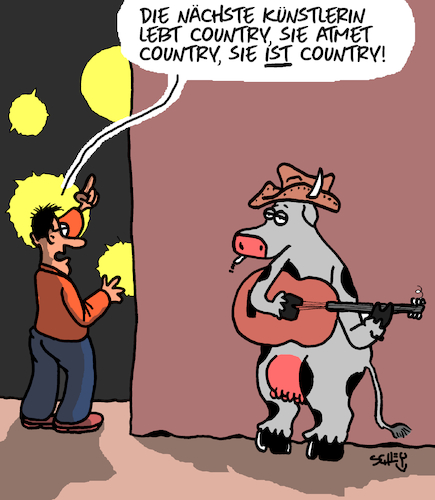 Cartoon: Country (medium) by Karsten Schley tagged musik,kunst,künstler,country,usa,nashville,kultur,medien,tv,gesellschaft,musik,kunst,künstler,country,usa,nashville,kultur,medien,tv,gesellschaft