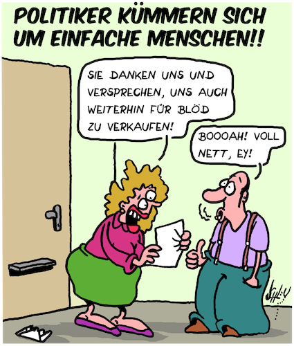 Dank an die Politiker! Dank an die Politiker!