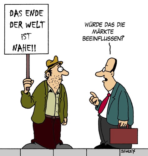 Cartoon: Das Ende der Welt (medium) by Karsten Schley tagged mayaprophezeihung,mayas,wirtschaft,prophezeihungen,business,märkte,aktien,geld,mayas,wirtschaft,prophezeihungen,märkte,aktien,business,2012