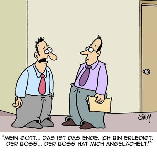 Cartoon: Das ist das Ende (medium) by Karsten Schley tagged arbeit,arbeitgeber,arbeitnehmer,business,jobs,wirtschaft,das,arbeit,arbeitgeber,arbeitnehmer,business,jobs,wirtschaft