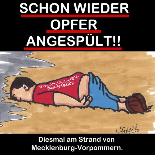 Cartoon: Das nächste Opfer (medium) by Karsten Schley tagged wahlen,demokratie,ethik,politik,neonazis,rechtsextremismus,gesellschaft,deutschland,wahlen,demokratie,ethik,politik,neonazis,rechtsextremismus,gesellschaft,deutschland