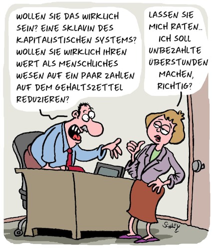 Cartoon: Das System (medium) by Karsten Schley tagged arbei,arbeitgeber,arbeitnehmer,gehälter,überstunden,büro,wirtschaft,business,männer,karriere,frauen,gesellschaft,arbei,arbeitgeber,arbeitnehmer,gehälter,überstunden,büro,wirtschaft,business,männer,karriere,frauen,gesellschaft