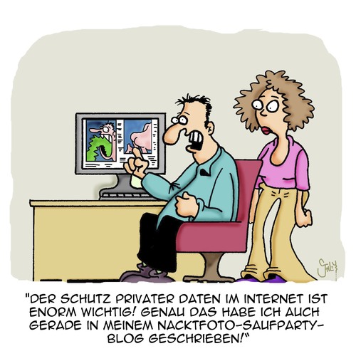 Cartoon: Datenschutz ist voll wichtig (medium) by Karsten Schley tagged computer,internet,datenschutz,privatsphäre,datendiebstahl,datenspionage,kommunikation,computer,internet,datenschutz,privatsphäre,datendiebstahl,datenspionage,kommunikation