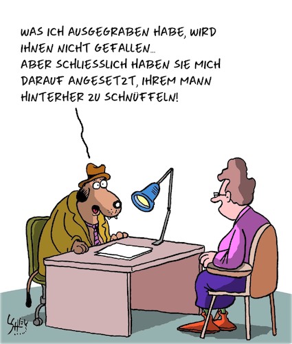 Cartoon: Der Schnüffler (medium) by Karsten Schley tagged schnüffler,liebe,ehe,beziehungen,betrug,seitensprünge,privatdetektive,schnüffler,liebe,ehe,beziehungen,betrug,seitensprünge,privatdetektive