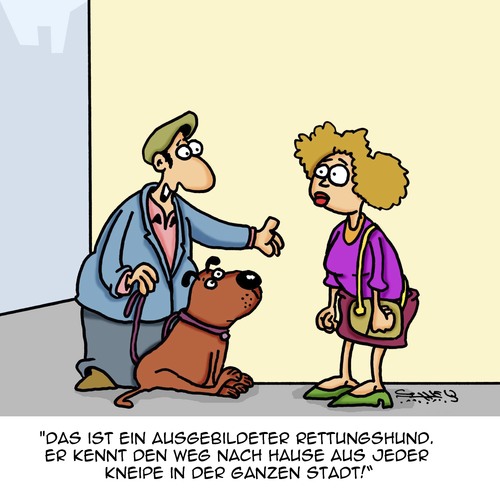 Cartoon: Dicker Hund! (medium) by Karsten Schley tagged pubs,bars,kneipen,gastronomie,alkohol,männer,gesellschaft,tiere,hunde,pubs,bars,kneipen,gastronomie,alkohol,männer,gesellschaft,tiere,hunde
