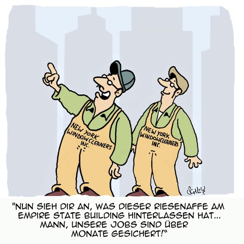 Cartoon: Die Jobs sind sicher!! (medium) by Karsten Schley tagged new,york,film,jobs,wirtschaft,business,monster,jobsicherheit,usa,arbeit,new,york,film,jobs,wirtschaft,business,monster,jobsicherheit,usa,arbeit