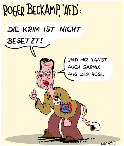 Cartoon: Die Krim (medium) by Karsten Schley tagged politik,deutschland,afd,rechtextremismus,faschismus,putin,krim,realitätsleugnung,russland,krieg,gesellschaft,politik,deutschland,afd,rechtextremismus,faschismus,putin,krim,realitätsleugnung,russland,krieg,gesellschaft