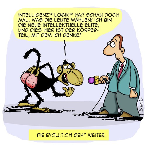 Cartoon: Die Neue Elite (medium) by Karsten Schley tagged politik,demokratie,wähler,wahlen,medien,extremismus,intellektuelle,bildung,gesellschaft,verblödung,politik,demokratie,wähler,wahlen,medien,extremismus,intellektuelle,bildung,gesellschaft,verblödung