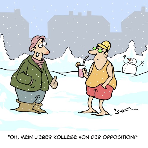 Cartoon: Die Opposition (medium) by Karsten Schley tagged politik,politiker,opposition,klima,klimaerwärmung,aberglaube,volksverdummung,wissenschaft,gesellschaft,politik,politiker,opposition,klima,klimaerwärmung,aberglaube,volksverdummung,wissenschaft,gesellschaft