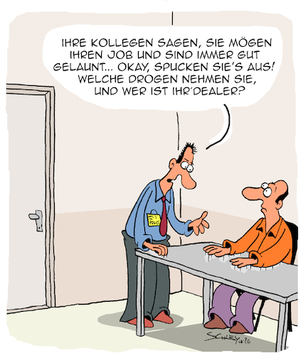 Cartoon: Drogen??!! (medium) by Karsten Schley tagged arbeit,arbeitgeber,arbeitnehmer,motivation,karriere,wirtschaft,drogen,drogenfahndung,drogensucht,dealer,gesellschaft,arbeit,arbeitgeber,arbeitnehmer,motivation,karriere,wirtschaft,drogen,drogenfahndung,drogensucht,dealer,gesellschaft