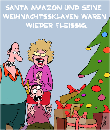 Cartoon: Echt fleissig (medium) by Karsten Schley tagged ausbeutung,billiglohn,amazon,wirtschaftsverbrechen,steuerhinterziehung,kapitalismus,arbeitnehmerrechte,gewerkschaften,transport,logistik,wirtschaft,business,onlinehandel,politik,gesellschaft,ausbeutung,billiglohn,amazon,wirtschaftsverbrechen,steuerhinterziehung,kapitalismus,arbeitnehmerrechte,gewerkschaften,transport,logistik,wirtschaft,business,onlinehandel,politik,gesellschaft