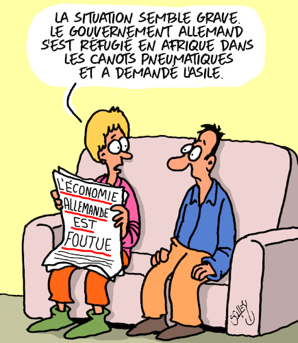 Cartoon: Economie Allemande (medium) by Karsten Schley tagged economie,allemagne,recession,faillites,impots,politique,pauvrete,societe,economie,allemagne,recession,faillites,impots,politique,pauvrete,societe