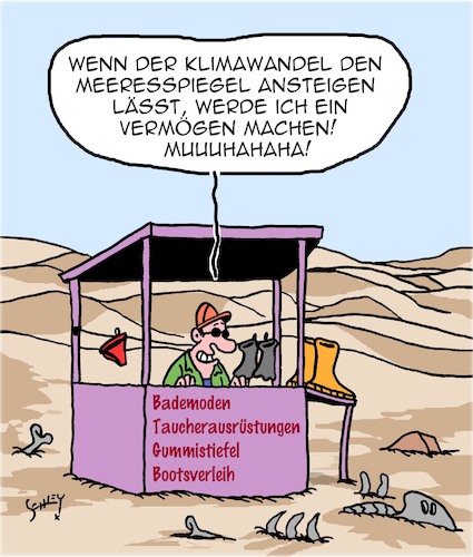 Cartoon: Ein Vermögen!! (medium) by Karsten Schley tagged klimawandel,meeresspiegel,business,wirtschaft,verkäufer,natur,umwelt,gesellschaft,klimawandel,meeresspiegel,business,wirtschaft,verkäufer,natur,umwelt,gesellschaft
