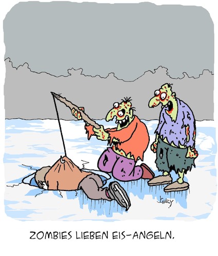 Cartoon: Eis-Angeln (medium) by Karsten Schley tagged angeln,eis,winter,fischen,temperaturen,zombies,ernährung,tod,mythen,legenden,medien,filme,comics,gesellschaft,angeln,eis,winter,fischen,temperaturen,zombies,ernährung,tod,mythen,legenden,medien,filme,comics,gesellschaft