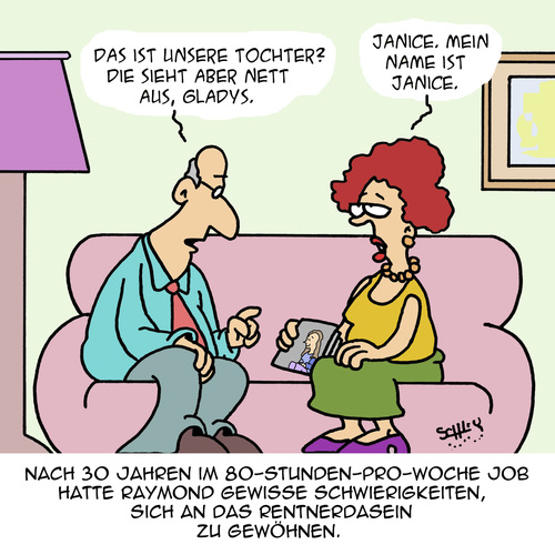 Cartoon: Endlich in Rente!! (medium) by Karsten Schley tagged renter,pensionäre,familie,ehe,beziehungen,kinder,arbeit,arbeitgeber,arbeitnehmer,wirtschaft,business,arbeitszeit,alter,renter,pensionäre,familie,ehe,beziehungen,kinder,arbeit,arbeitgeber,arbeitnehmer,wirtschaft,business,arbeitszeit,alter