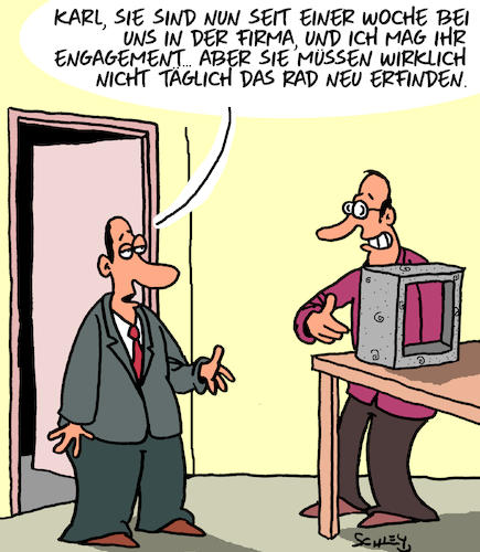 Cartoon: Engagement (medium) by Karsten Schley tagged arbeit,arbeitgeber,arbeitnehmer,engagement,mitarbeitende,vorgesetzte,innovationen,jobs,karriere,wirtschaft,gesellschaft,arbeit,arbeitgeber,arbeitnehmer,engagement,mitarbeitende,vorgesetzte,innovationen,jobs,karriere,wirtschaft,gesellschaft