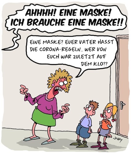 Cartoon: Er braucht eine Maske!! (medium) by Karsten Schley tagged coronavirus,coronamassnahmen,masken,gesundheit,politik,verschwörungstheorien,covidioten,familie,kinder,gesellschaft,coronavirus,coronamassnahmen,masken,gesundheit,politik,verschwörungstheorien,covidioten,familie,kinder,gesellschaft