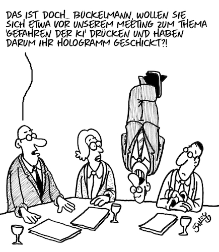 Er drückt sich! Er drückt sich!