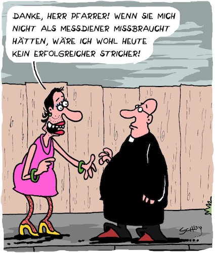 Cartoon: Erfolg (medium) by Karsten Schley tagged karriere,erfolg,pfarrer,kirche,religion,katholiken,missbrauch,kriminalität,vertuschung,gesellschaft,vatikan,deutschland,europa,karriere,erfolg,pfarrer,kirche,religion,katholiken,missbrauch,kriminalität,vertuschung,gesellschaft,vatikan,deutschland,europa