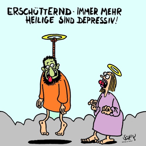 Cartoon: Erschütternd! (medium) by Karsten Schley tagged religion,heilige,bibel,christentum,glaube,mythen,legenden,kirche,depressionen,leben,tod,gesundheit,religion,heilige,bibel,christentum,glaube,mythen,legenden,kirche,depressionen,leben,tod,gesundheit