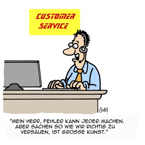 Cartoon: Fehler - Kunst (medium) by Karsten Schley tagged business,kundenservice,wirtschaft,verkufen,verkäufer,garantie,produktsicherheit,haftung,business,kundenservice,wirtschaft,verkufen,verkäufer,garantie,produktsicherheit,haftung