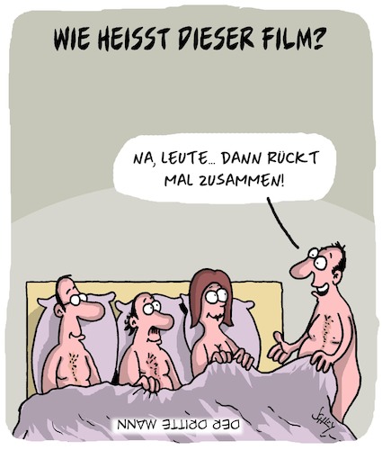 Cartoon: Filmrätsel (medium) by Karsten Schley tagged filme,medien,rätsel,kino,liebe,männer,frauen,gesellschaft,filme,medien,rätsel,kino,liebe,männer,frauen,gesellschaft