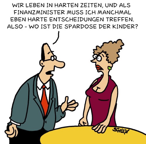 Cartoon: Finanzen (medium) by Karsten Schley tagged politik,finanzpolitik,schulden,euro,eurokrise,staatsschulden,gesellschaft,deutschland,europa,politik,finanzpolitik,schulden,euro,eurokrise,staatsschulden,gesellschaft,deutschland,europa