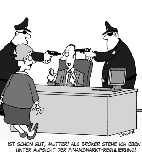 Cartoon: Finanzmarkt-Regulierung (medium) by Karsten Schley tagged finanzmarkt,regulierung,börsenaufsicht,wirtschaft,broker,aktien,börse,gewinn,finanzmarkt,regulierung,börse,geld,finanzen,wirtschaft,broker,aktien,gewinn