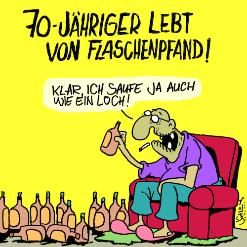 Flasche leer