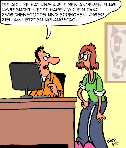 Flug umgebucht Flug umgebucht