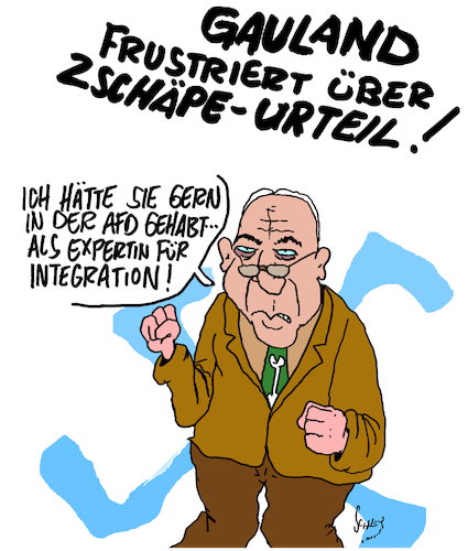 Cartoon: Frust (medium) by Karsten Schley tagged zschäpe,gauland,afd,naziterror,gesellschaft,politik,deutschland,europa,rassismus,extremismus,zschäpe,gauland,afd,naziterror,gesellschaft,politik,deutschland,europa,rassismus,extremismus