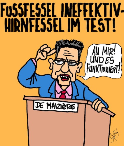 Cartoon: Fussfessel (medium) by Karsten Schley tagged innenministerium,sicherheit,terrorismus,vorneugung,asyl,abschiebung,fussfesseln,de,maiziere,regierung,deutschland,popolismus,europa,gesellschaft,innenpolitik,innenministerium,sicherheit,terrorismus,vorneugung,asyl,abschiebung,fussfesseln,de,maiziere,regierung,deutschland,popolismus,europa,gesellschaft,innenpolitik