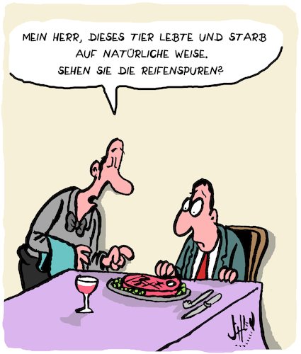 Cartoon: Ganz natürlich (medium) by Karsten Schley tagged ernährung,gastronomie,massentierhaltung,landwirtschaft,fleisch,business,fleischindustrie,umwelt,tierrechte,gesellschaft,ernährung,gastronomie,massentierhaltung,landwirtschaft,fleisch,business,fleischindustrie,umwelt,tierrechte,gesellschaft