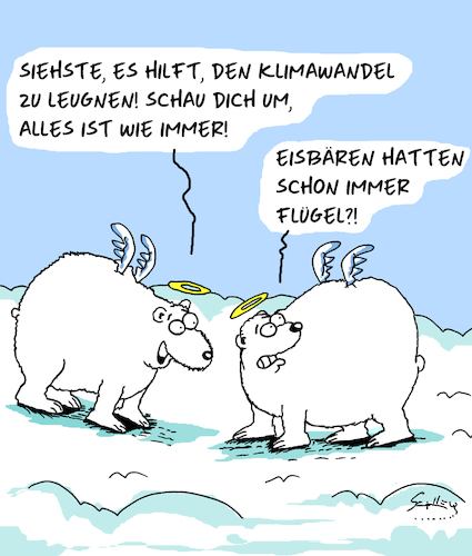 Cartoon: Ganz Normal (medium) by Karsten Schley tagged klimawandel,faktenleugnung,wetter,katastrophen,tiere,temperaturen,natur,menschheit,politik,umweltschutz,gesellschaft,wissenschaft,klimawandel,faktenleugnung,wetter,katastrophen,tiere,temperaturen,natur,menschheit,politik,umweltschutz,gesellschaft,wissenschaft