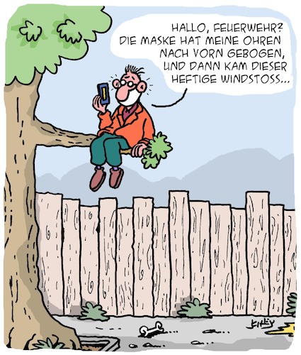 Cartoon: Gefährliche Masken! (medium) by Karsten Schley tagged masken,coronavirus,gesundheit,politik,vorschriften,covid19,wetter,klima,wind,masken,coronavirus,gesundheit,politik,vorschriften,covid19,wetter,klima,wind