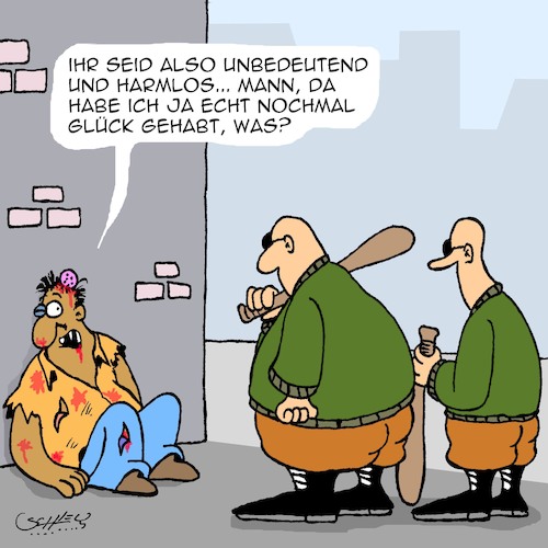 Cartoon: Glück gehabt! (medium) by Karsten Schley tagged gesetze,parteien,npd,bundesverfassungsgericht,verfassungsfeindlich,nazis,demokratie,deutschland,gesellschaft,gewalt,terrorismus,sicherheit,gesetze,parteien,npd,bundesverfassungsgericht,verfassungsfeindlich,nazis,demokratie,deutschland,gesellschaft,gewalt,terrorismus,sicherheit