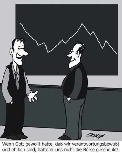 Cartoon: Gott und die Börse (medium) by Karsten Schley tagged aktien,business,geld,märkte,wirtschaft