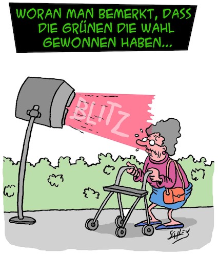 Cartoon: Grüne Gewinner (medium) by Karsten Schley tagged politik,wahlen,grüne,wahlsieger,regierung,verkehr,autohasser,tempolimit,abzocke,umweltpolitik,wähler,renten,deutschland,gesellschaft,politik,wahlen,grüne,wahlsieger,regierung,verkehr,autohasser,tempolimit,abzocke,umweltpolitik,wähler,renten,deutschland,gesellschaft