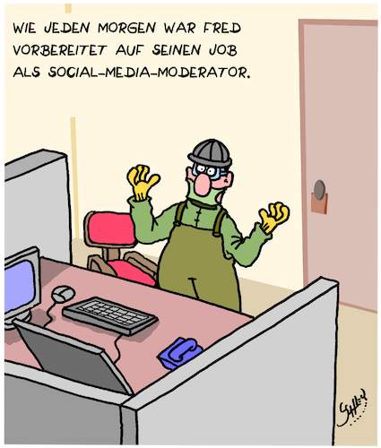 Cartoon: Gut vorbereitet (medium) by Karsten Schley tagged facebook,hasskomentare,internet,soziales,computer,technik,medien,bildung,sicherheit,jobs,gesellschaft,deutschland,facebook,hasskomentare,internet,soziales,computer,technik,medien,bildung,sicherheit,jobs,gesellschaft,deutschland